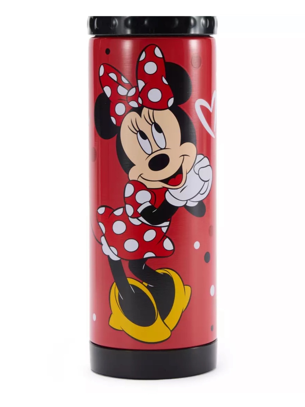 Minnie Mouse 16 oz. Stainless Steel Water Bottle with Built-In Straw